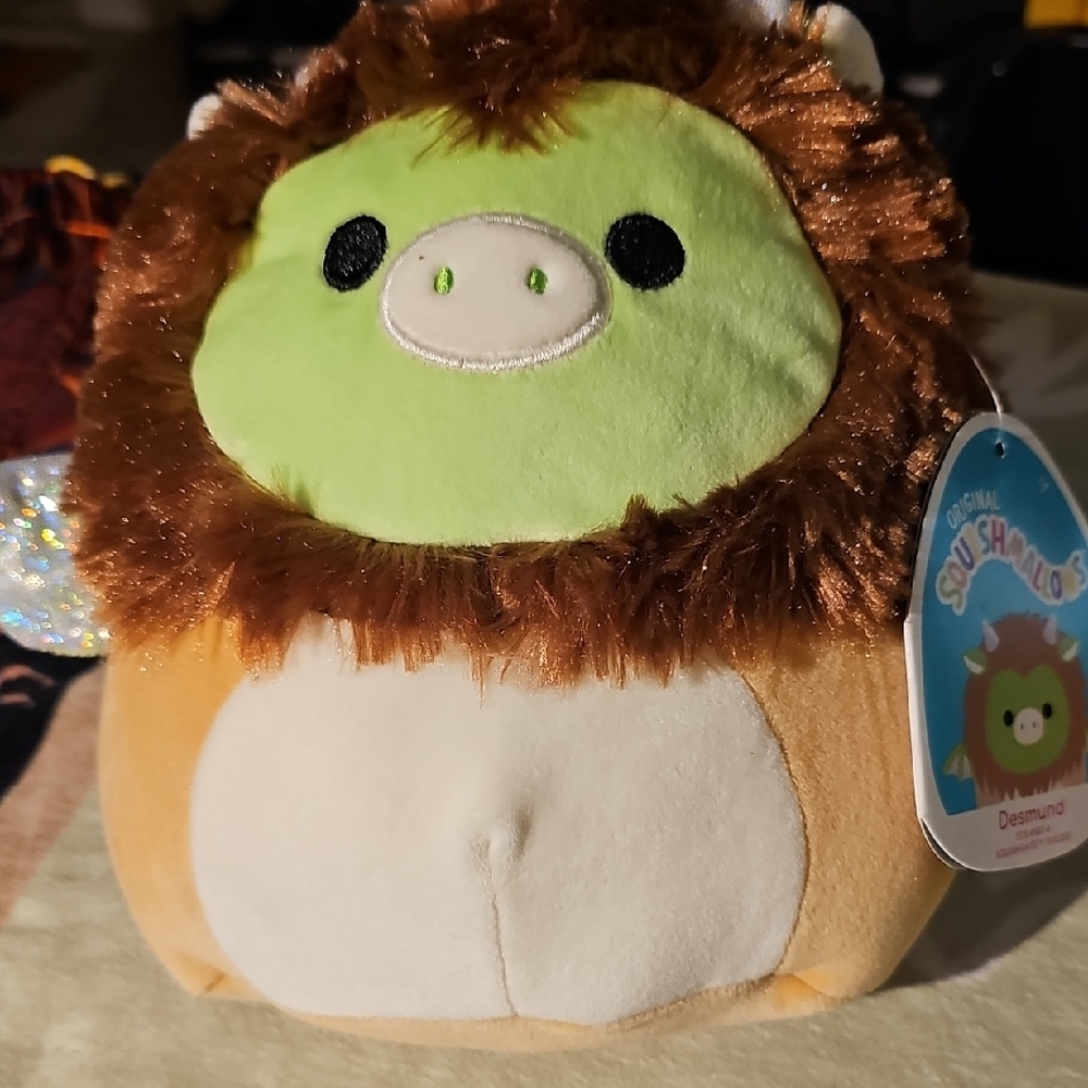 Squishmallows Desmond Green and Brown Plush